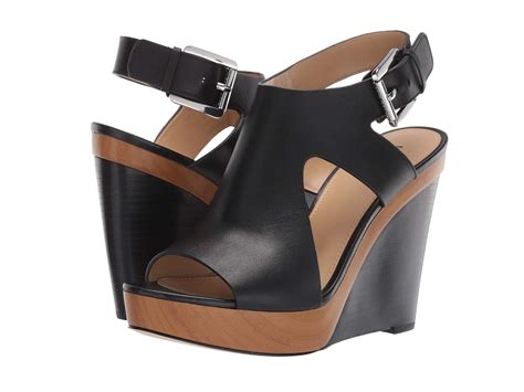 michael michael kors josephine leather wedge